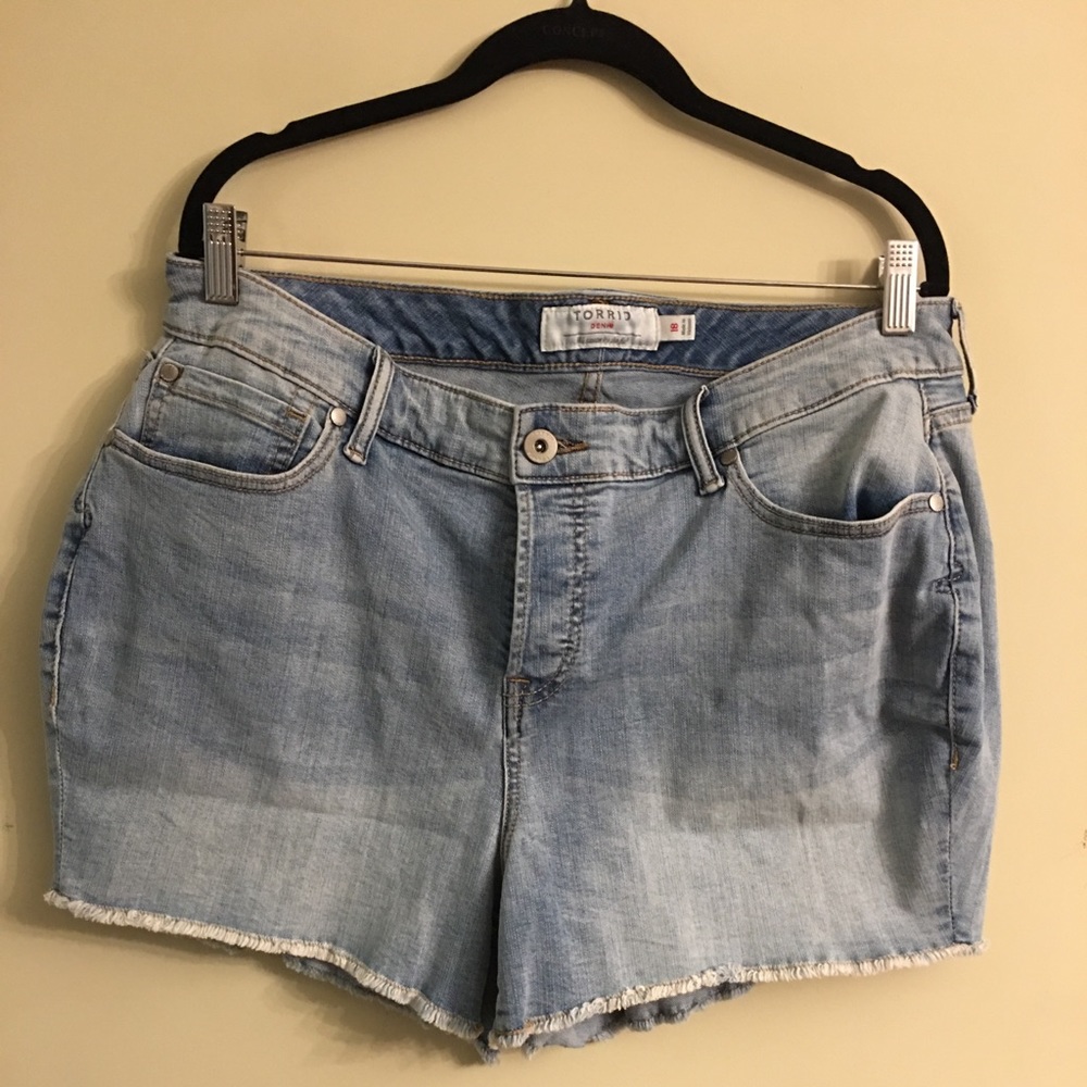 Torrid Light Blue Jean Shorts